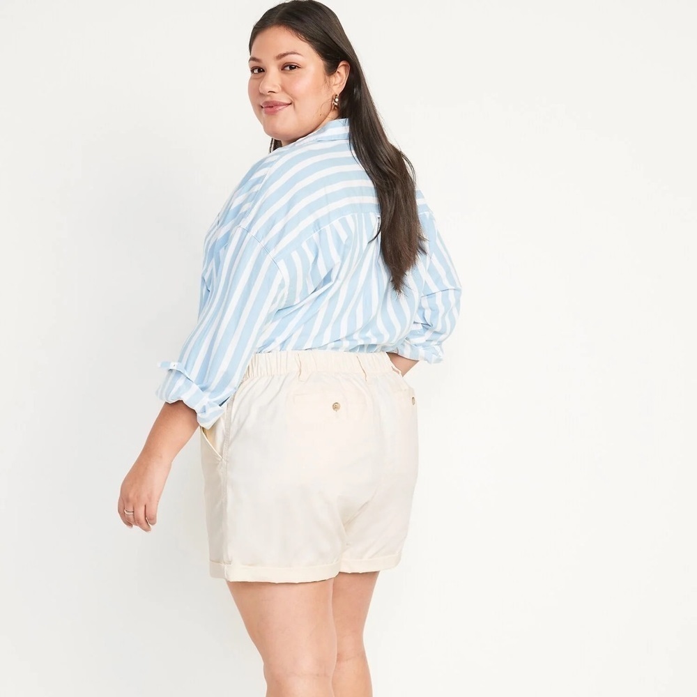 NWT! High-Waisted OGC Pull-On Chino Shorts for Women -- 5-inch inseam - Size XL🌊 - Picture 4 of 9